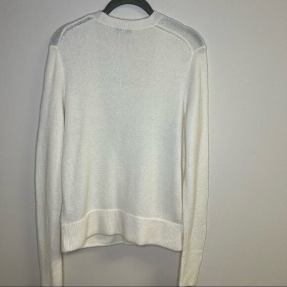 Madewell Wool Alpaca Wrap-Front Pullover Sweater Size Small - Picture 4 of 6